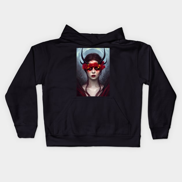 War Goddess 2 Kids Hoodie by HauntedWitch